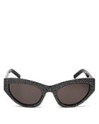 Saint Laurent Grace Embellished Cat Eye Sunglasses, 54mm