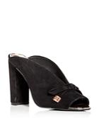 Ted Baker Women's Marinax Suede High Block-heel Slide Sandals