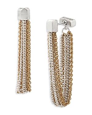 Allsaints Chain Front To Back Earrings
