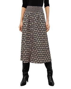 Ba & Sh Cylia Wide Waistband Printed Skirt
