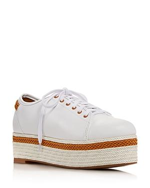 Jaggar Women's Prominent Leather Platform Sneakers