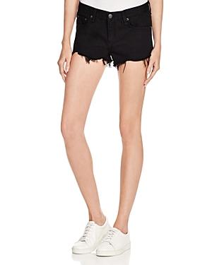 Rag & Bone/jean Cutoff Denim Shorts In Black
