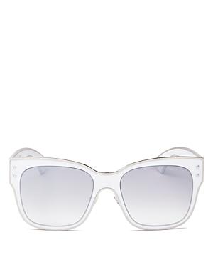 Moschino 000 Mirrored Square Sunglasses, 55m