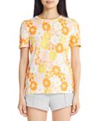 Marc New York Performance Printed Crewneck Ringer Tee