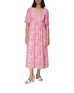 Whistles Abstract Batik Midi Dress