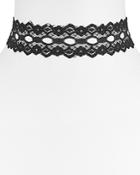 Vanessa Mooney Wide Lace Choker Necklace, 11.5