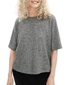 Eileen Fisher Marled Elbow Sleeve Top