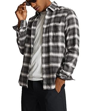 Reiss Dash Mouline Checkered Overshirt