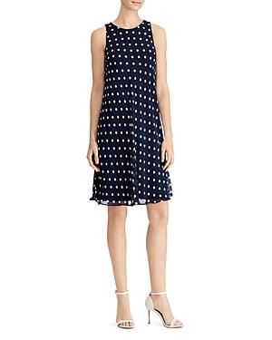 Lauren Ralph Lauren Polka-dot Swing Dress