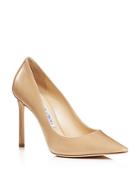Jimmy Choo Women's Romy 100 Patent Leather High-heel Pointed Toe Pumps
