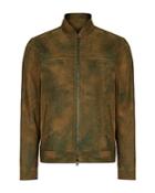 John Varvatos Collection Artisan Slim Fit Leather Jacket