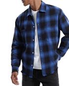 The Kooples Two Tone Plaid Flannel Snap Shirt
