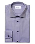 Eton Cotton Textured Twill Houndstooth Contemporary Fit Dress Shirt