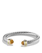 David Yurman Cable Classics Bracelet With Citrine And 14k Yellow Gold