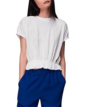 Whistles Celly Peplum Hem Tee