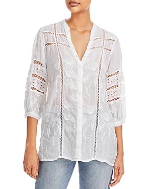 Johnny Was Daisy Peia Embroidered Tunic
