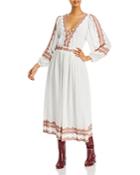 Vanessa Bruno Teroli Embroidered Midi Dressa