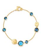 Marco Bicego 18k Yellow Gold Jaipur London Blue Topaz Bracelet