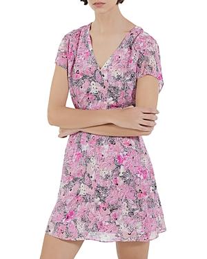 The Kooples Printed V-neck Dress