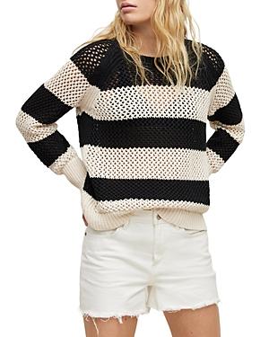 Allsaints Lou Cotton Mesh Sweater