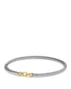 David Yurman Cable Collectibles Buckle Bangle Bracelet With 18k Gold, 3mm