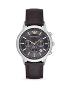 Emporio Armani Quartz Chronograph Black Ip Stainless Steel Watch, 46 Mm