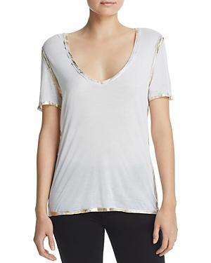 Zadig & Voltaire Tino Metallic Trim Tee