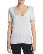 Zadig & Voltaire Tino Metallic Trim Tee