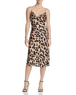 Cotton Candy La Leopard-print Slip Dress