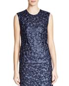Dkny Embroidered Floral Lace Top