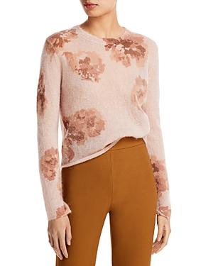 Vince Dahlia Floral Print Sweater