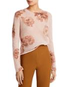 Vince Dahlia Floral Print Sweater