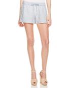 French Connection Chambray Drawstring Shorts