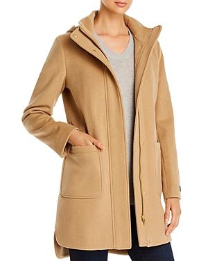 Donna Karan New York Wool-blend Hooded Coat