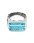 Degs & Sal Sterling Silver Turquoise Elements Ring