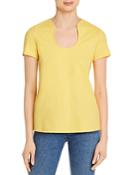Lafayette 148 New York Eden Scoop Neck Tee