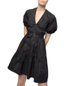 Pinko Nuvoloso Belted Cotton Poplin Dress
