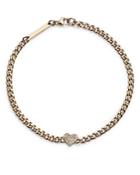Zoe Chicco 14k Yellow Gold Midi Bitty Symbols Diamond Heart Link Bracelet
