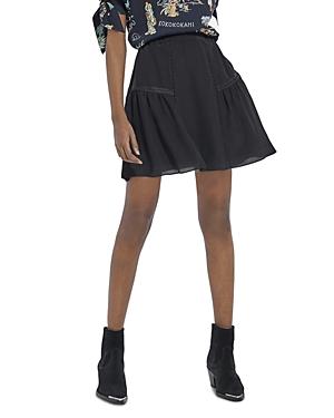 The Kooples Vintage Lace Silk Mini Skirt