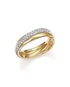 Diamond Crossover Band In 14k Yellow Gold, .50 Ct. T.w. - 100% Exclusive