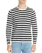 Sandro France Striped Crewneck Sweater