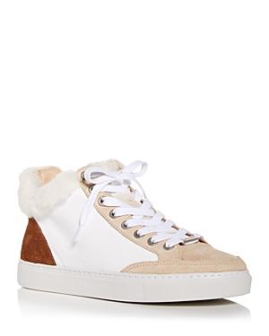 J/slides Women's Leslie Shearling Mid Top Sneakers