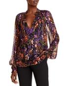Ramy Brook Caden Printed Crepe Blouse