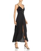 For Love & Lemons Isabella Satin Maxi Dress