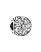 Pandora Charm - Sterling Silver & Cubic Zirconia Radiant Bloom, Moments Collection