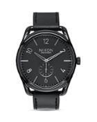 Nixon C45 Leather Strap Watch, 45mm