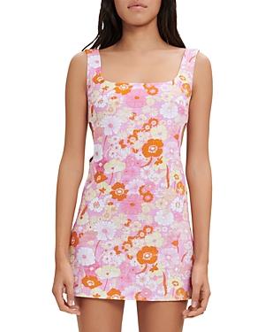 Maje Risella Flower Power Mini Dress