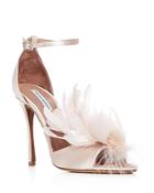 Tabitha Simmons Women's Satin & Feather High-heel Sandals