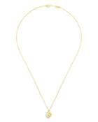 Dinh Van 18k Yellow Gold Menottes Pendant Necklace With Diamonds, 16.5