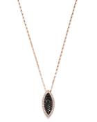 Bloomingdale's Pave Black & White Diamond Pendant Necklace In 14k Rose Gold, 18 - 100% Exclusive
